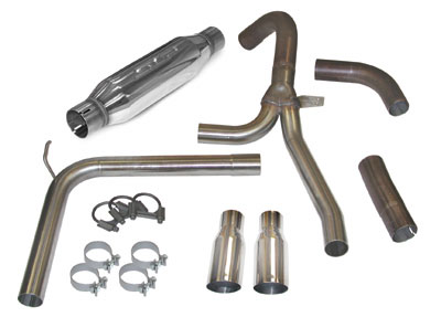 1998-2002 Camaro/Firebird LS1 LoudMouth Exhaust System - 3.5&quot; Slash Tips