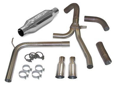 1998-2002 Camaro/Firebird LS1 LoudMouth II Exhaust System - 3.5&quot; Slash Tips